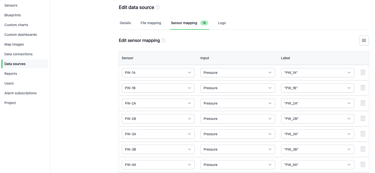 Campbell Sensor Mapping